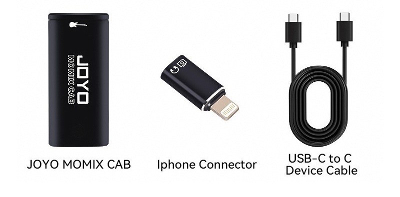 Contenido del paquete JOYO MOMIX CAB